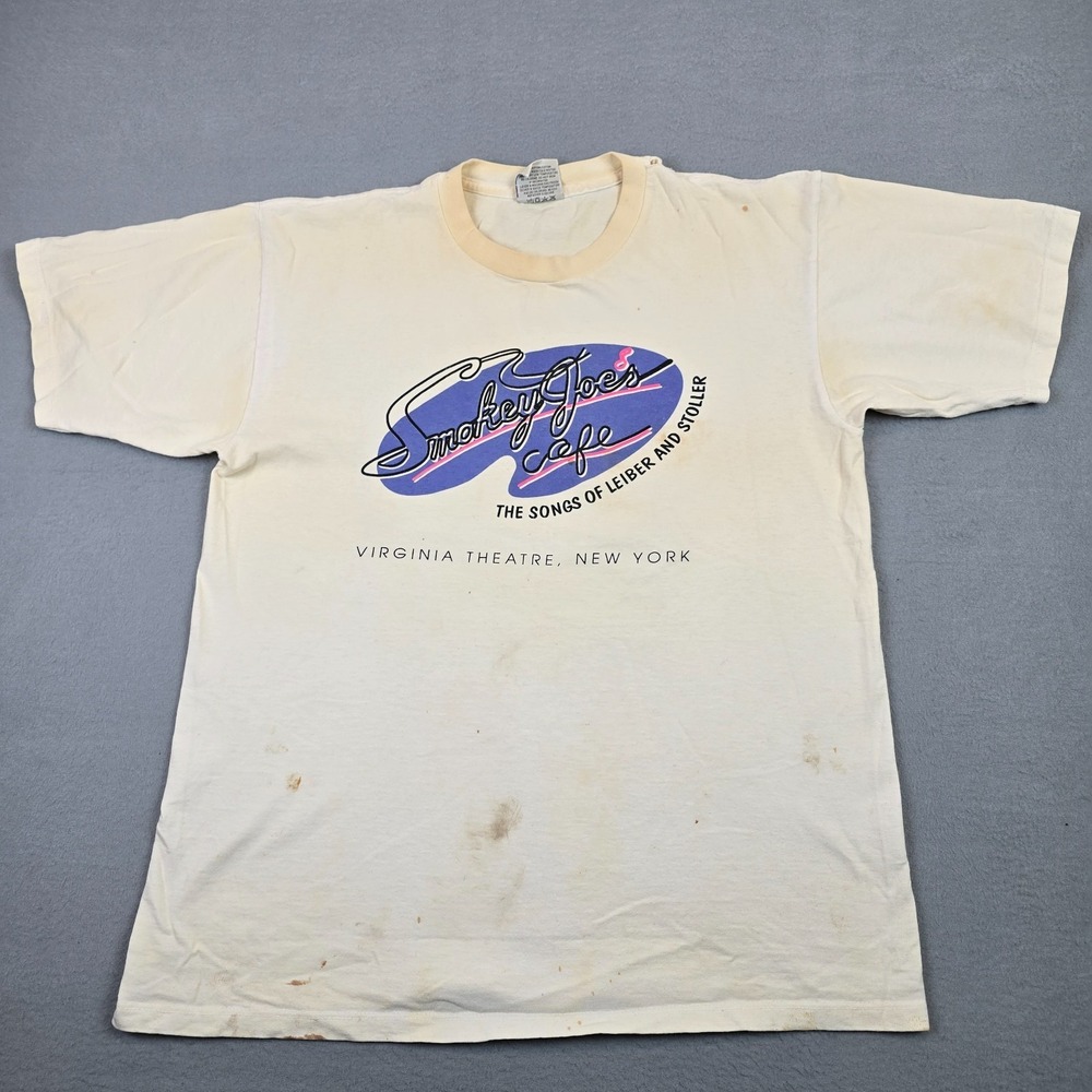 Vintage Smokey Joe's Cafe T-Shirt Virginia New York USA Single Stitch Musical